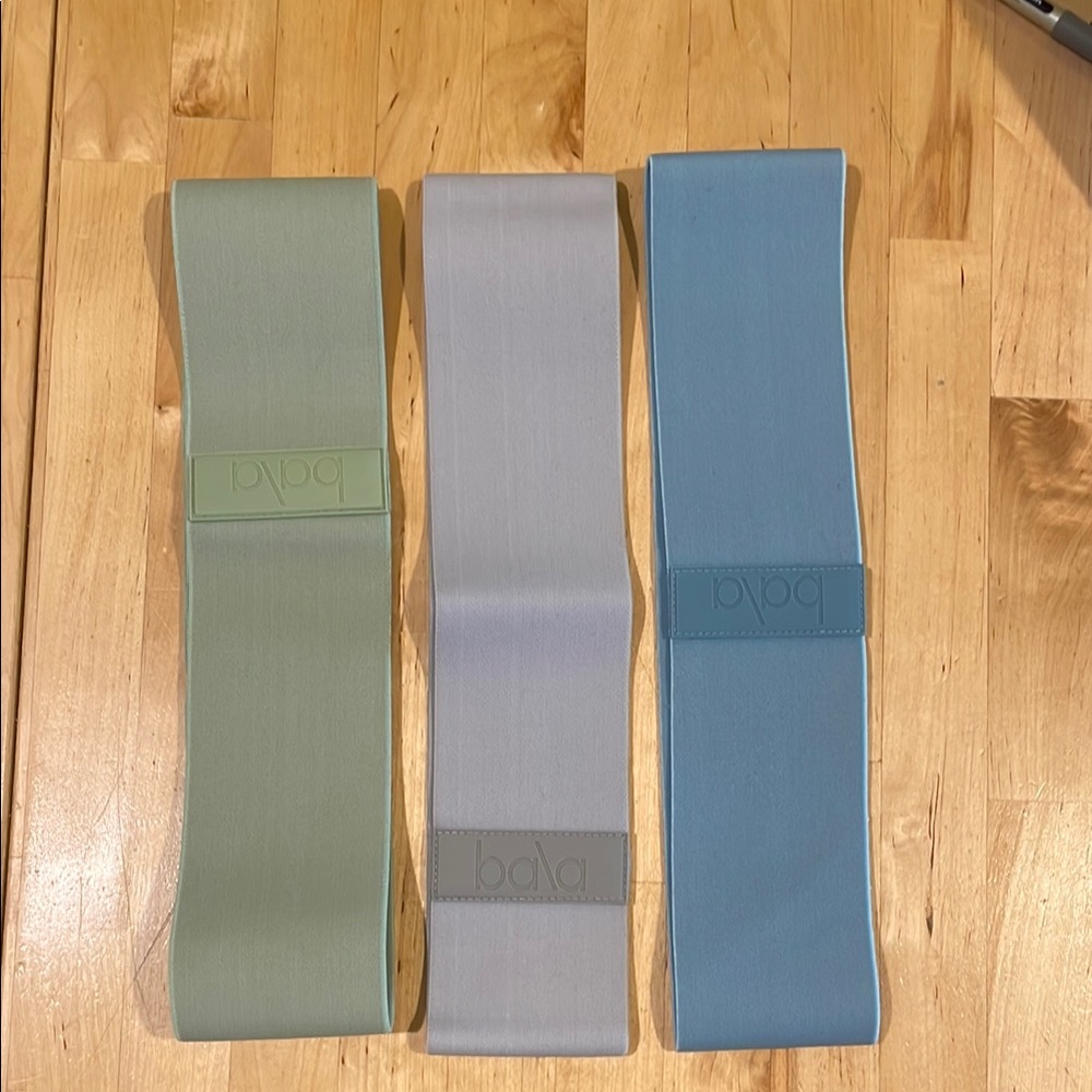 Bala Fitness Bands Trio - Mint, Light Gray, Sky Blue